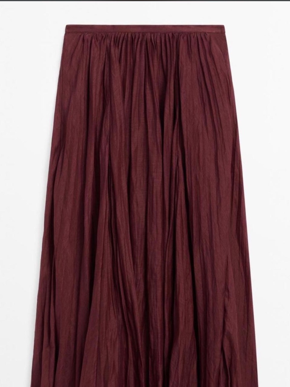Massimo Dutti burgundy Skirt - Picture 4 of 4